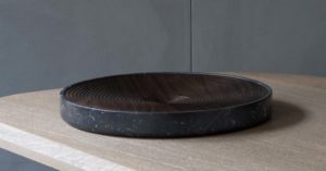 SPINNER-FRUITBOWL-WALNUT-MARQUINA-MARBLE-DAN-YEFFET-COLLECTION-PARTICULIERE